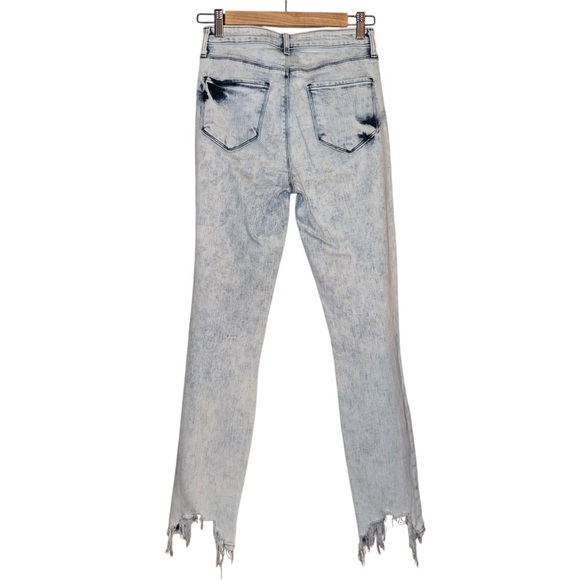 L'AGENCE High Line Skinny Jeans Calypso Distressed Destructed Acid Wash Size 25 - Picture 12 of 16